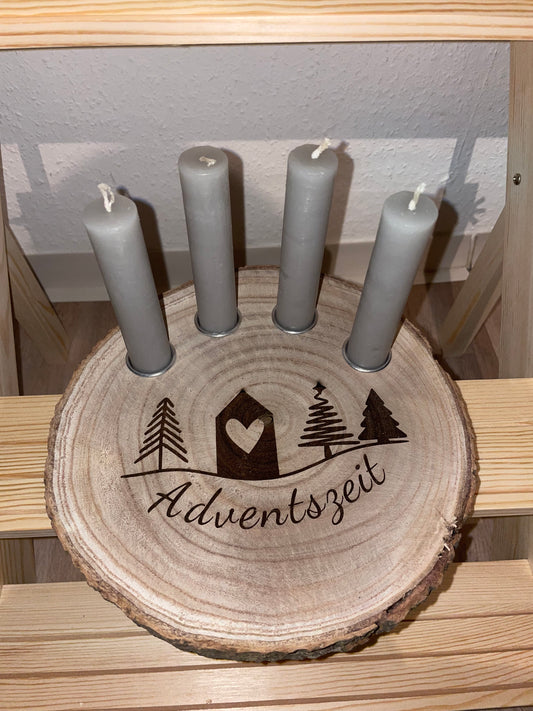 Adventskranz Holz