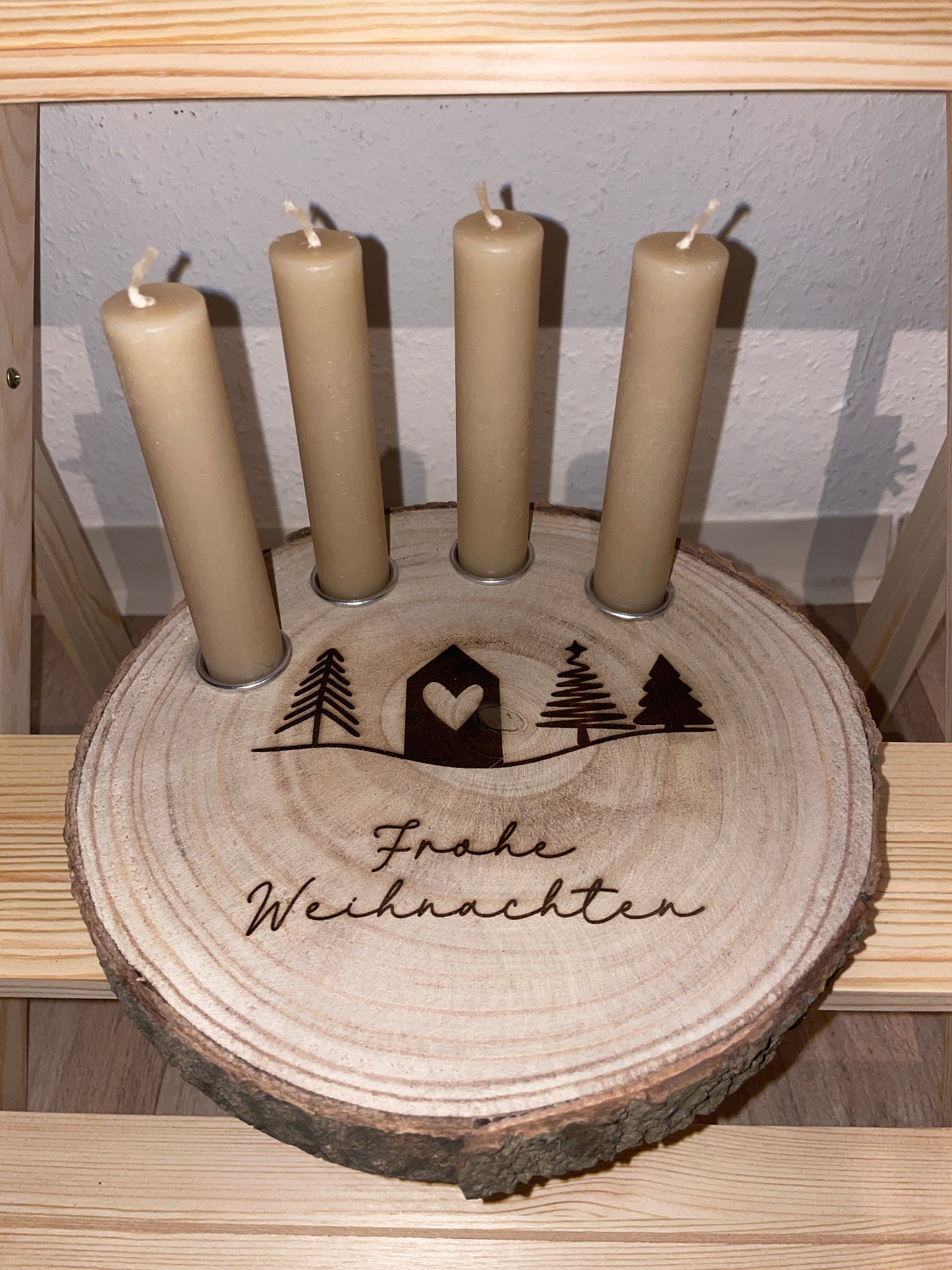 Adventskranz Holz