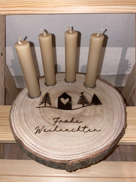 Adventskranz Holz
