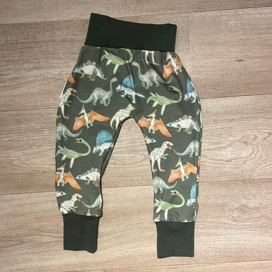 Jersey Hose Dinos Grün