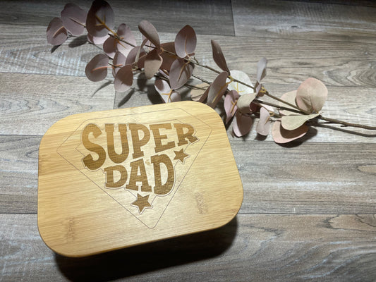 Glasdose mit Holzdeckel Superdad