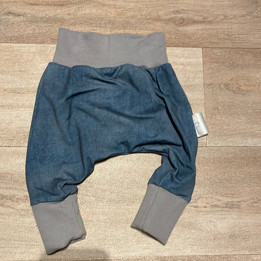 Jersey Hose Jeansoptik Blau