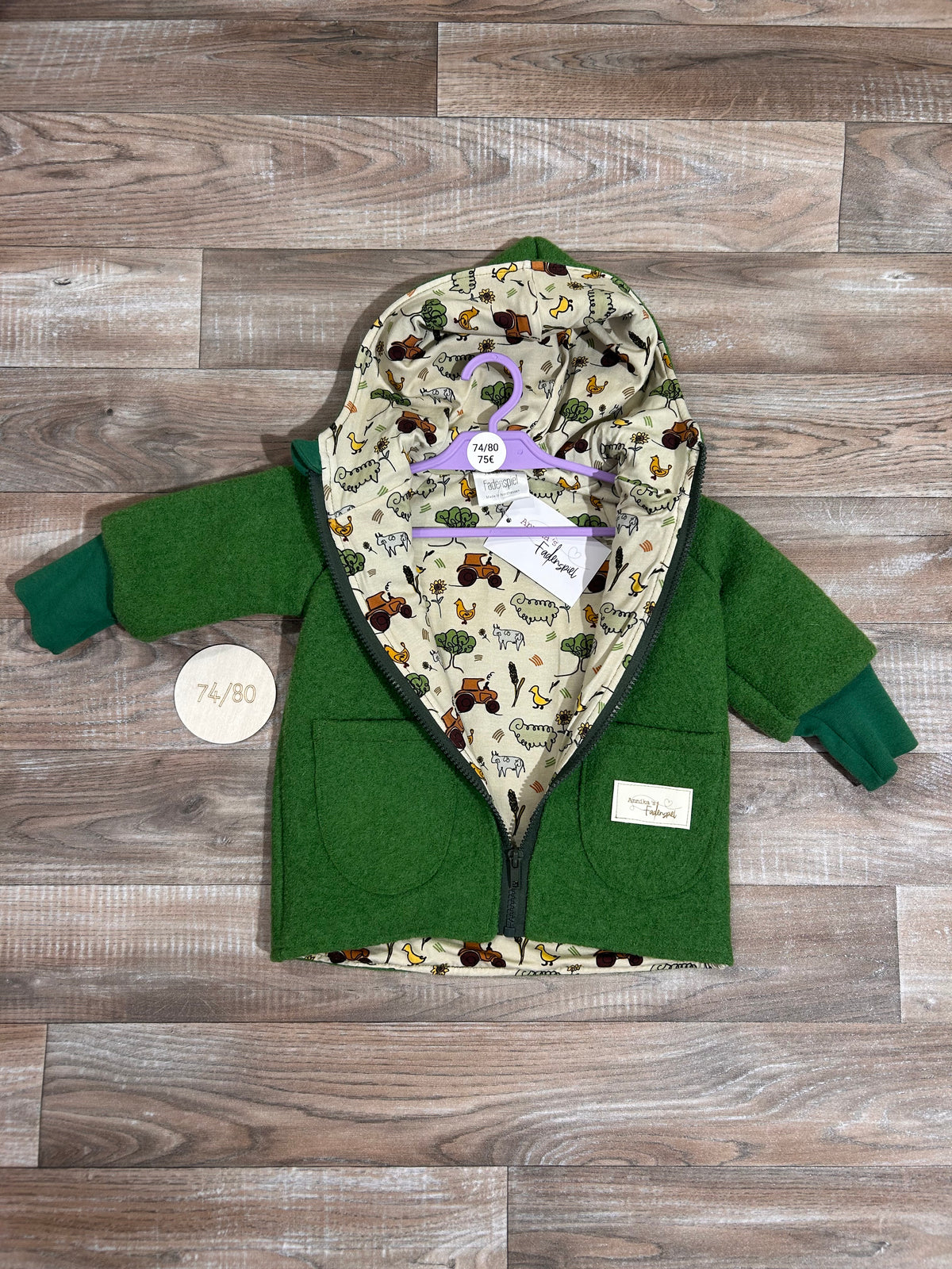 Wollwalkjacken 74/80